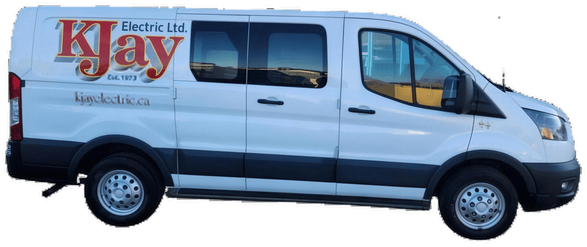 White K-Jay Electric service van